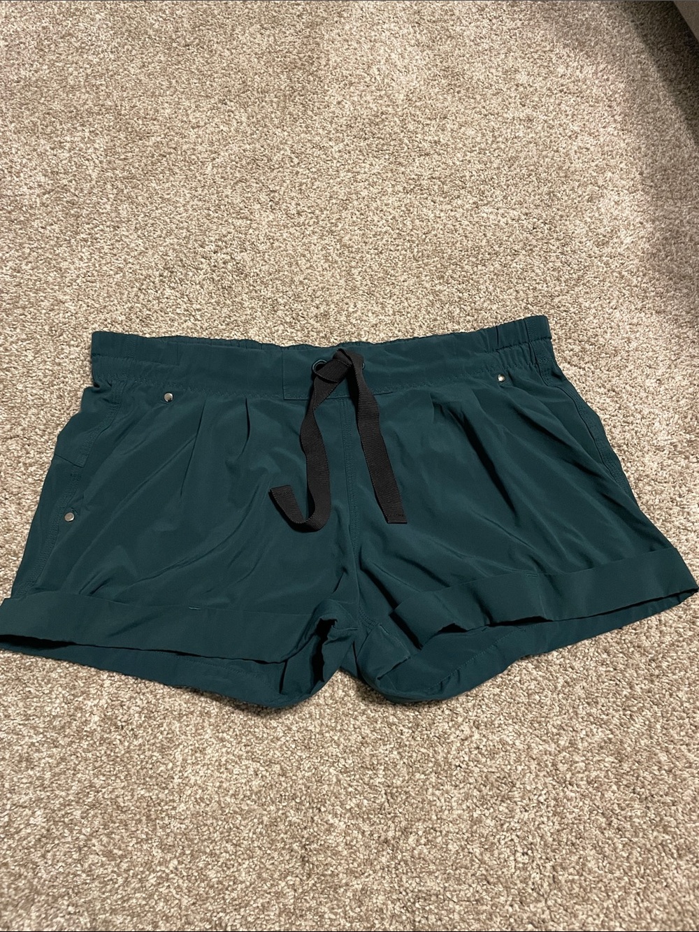 lululemon athletica Women's Dark Teal Drawstring Athletic Shorts